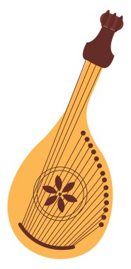 Bandura, illüstrasyon, beyaz arkaplan üzerindeki vektör.
