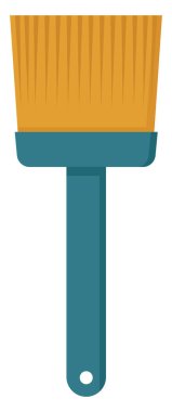 Büyük fırça, illüstrasyon, beyaz arkaplan vektörü.