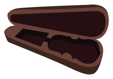 Keman, illüstrasyon, beyaz arkaplan üzerindeki vektör durumu.