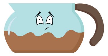 Kahve, illüstrasyon, beyaz arka plan üzerinde vektör.