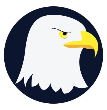 Falcon, illüstrasyon, beyaz arkaplan vektörü.