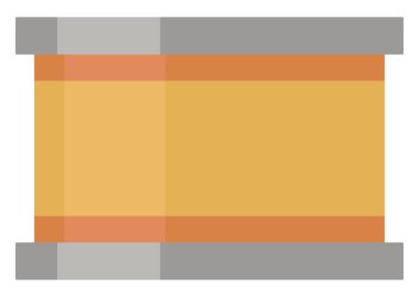 Balık konservesi, illüstrasyon, beyaz arkaplan vektörü.