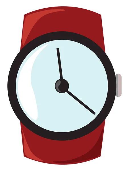 Montre-bracelet, illustration, vecteur sur fond blanc . — Image vectorielle