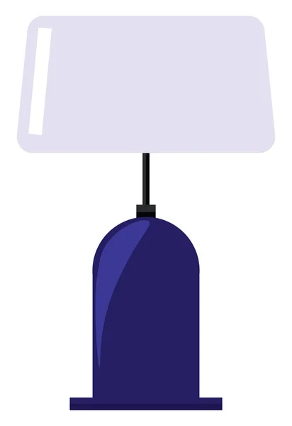 Lampe bleue, illustration, vecteur sur fond blanc . — Image vectorielle