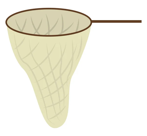 Fishing net, illustration, vector on white background. — Stock Vector