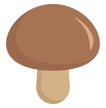 Orman mantarı, illüstrasyon, beyaz arkaplanda vektör.