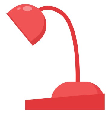 Masa lambası, illüstrasyon, beyaz arkaplan üzerindeki vektör.