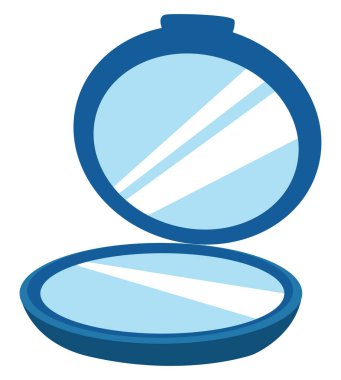 Cep aynası, illüstrasyon, beyaz arkaplan üzerindeki vektör.