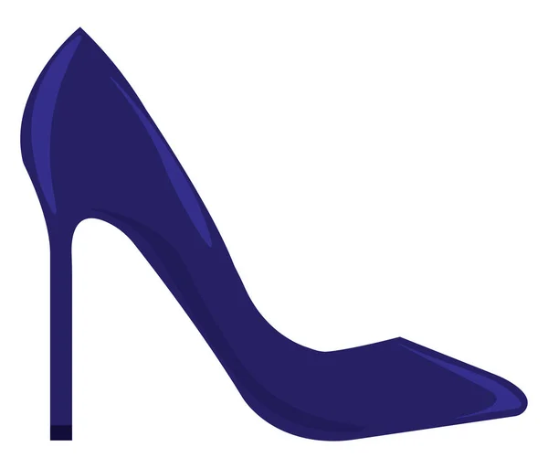 Chaussure bleue, illustration, vecteur sur fond blanc . — Image vectorielle