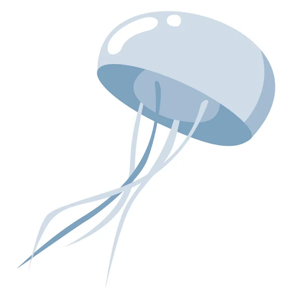 Medusas, ilustración, vector sobre fondo blanco . — Vector de stock