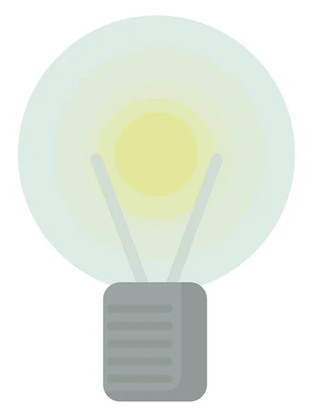 Light bulb, illustration, vector on white background. — Stock Vector