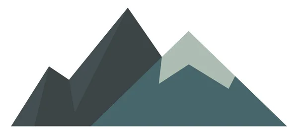 Montagnes, illustration, vecteur sur fond blanc . — Image vectorielle