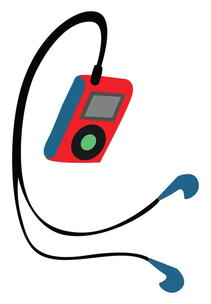 Lecteur MP3, illustration, vecteur sur fond blanc. — Image vectorielle