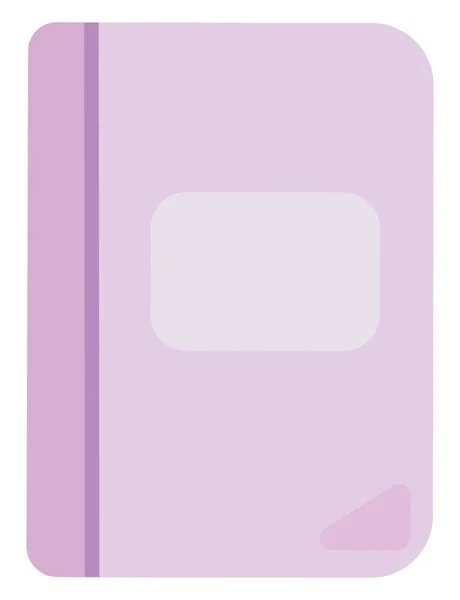 Cuaderno rosa, ilustración, vector sobre fondo blanco . — Vector de stock