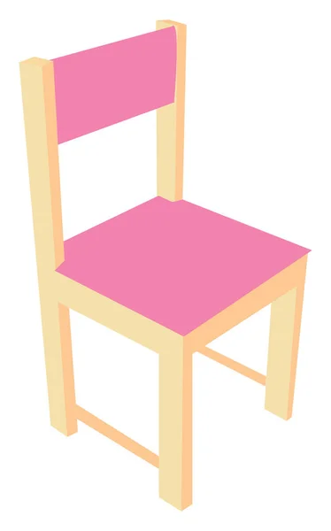 粉红椅子，插图，白色背景上的矢量. — 图库矢量图片