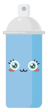 Sprey kutusu, illüstrasyon, beyaz arkaplan üzerindeki vektör.