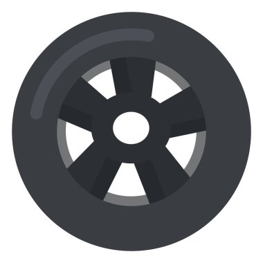 Tekerlek, illüstrasyon, beyaz arkaplan vektörü.