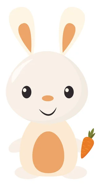 Rabbit, illustration, vector on white background. — Stock Vector
