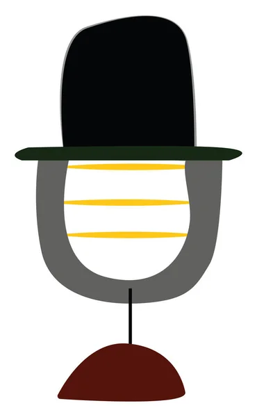 Retro microphone, illustration, vector on white background. — Stock Vector