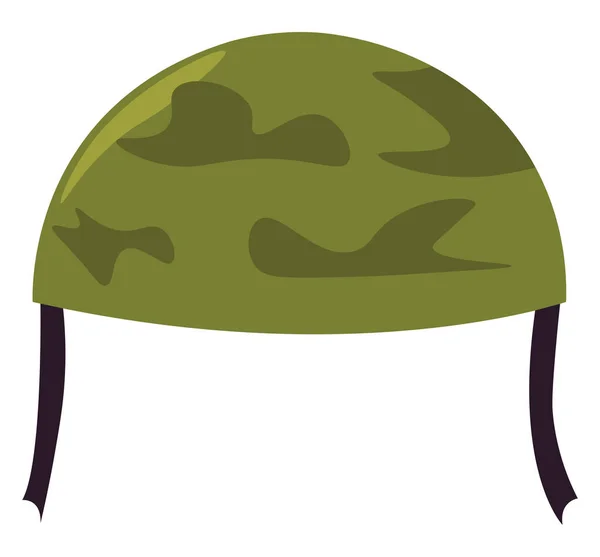 Soldier hat, illustration, vector on white background. — Stock Vector