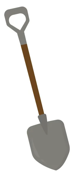 Shovel, illustration, vector on white background. — Stock Vector