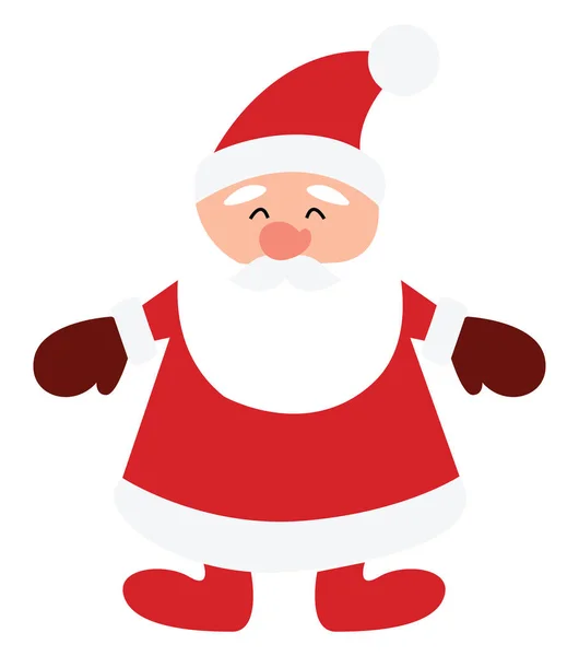 Kerstman speelgoed, illustratie, vector op witte achtergrond. — Stockvector