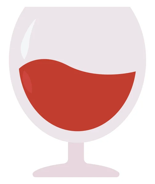 Wine glass, illustration, vector on white background. — Stock Vector