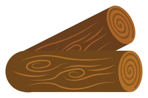 Stump clip art | Wooden log or stump cartoon clip art — Stock Vector