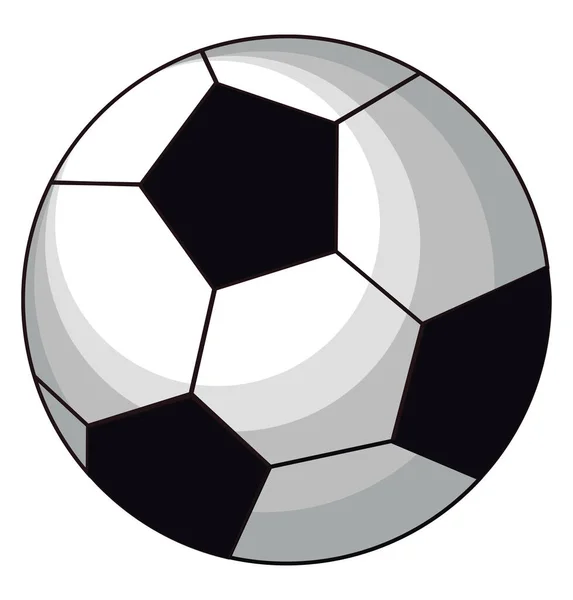 Футбольний м'яч, ілюстрація, вектор на білому тлі . — стоковий вектор