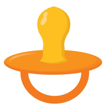 Bebek memesi, illüstrasyon, beyaz arkaplanda vektör.