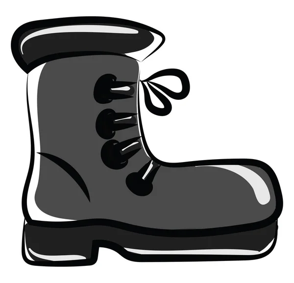 Bottes Noires Illustration Vecteur Sur Fond Blanc — Image vectorielle