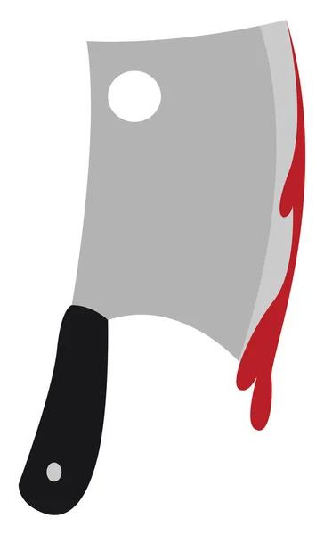 Blutiges Messer Illustration Vektor Auf Weißem Hintergrund — Stockvektor