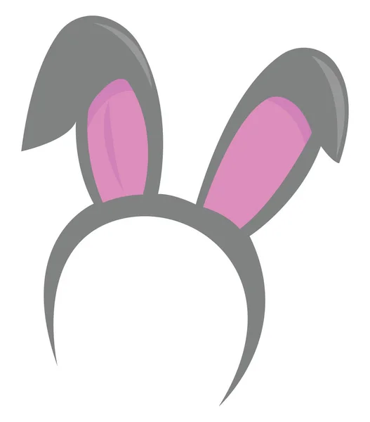 Bunny Ears Illustration Vector White Background — Stock Vector