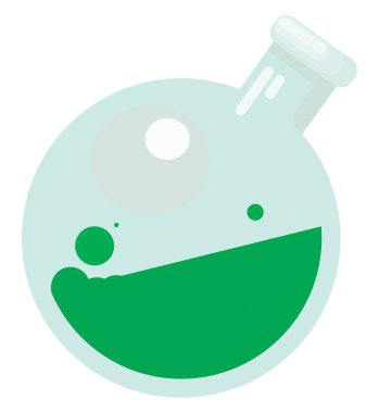 Açık şişe, illüstrasyon, beyaz arkaplan üzerindeki vektör.