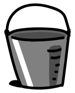 Gri kova, illüstrasyon, beyaz arkaplan vektörü.