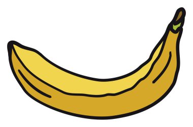 Muz düzlüğü, illüstrasyon, beyaz arkaplanda vektör.