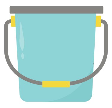 Mavi kova, illüstrasyon, beyaz arkaplan vektörü.