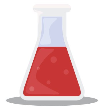 Kimyasal sıvı, illüstrasyon, beyaz arkaplan üzerindeki vektör.