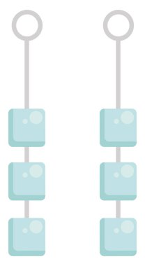 Catkins, illüstrasyon, beyaz arkaplan vektörü.