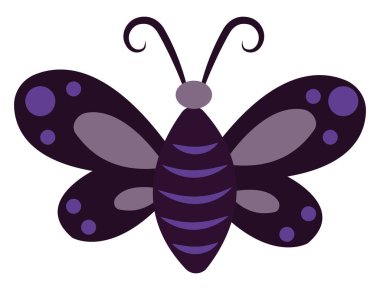 Şişman kelebek, illüstrasyon, beyaz arkaplanda vektör.