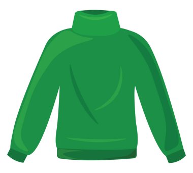 Yeşil bluz, illüstrasyon, beyaz arkaplanda vektör.