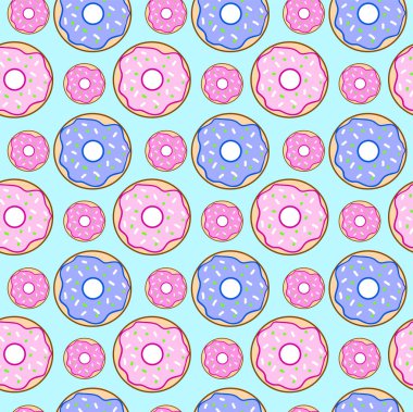 Çörek duvar kağıdı, illüstrasyon, beyaz arkaplan üzerindeki vektör.