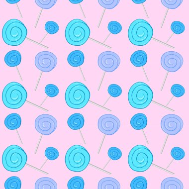 Lolipop duvar kağıdı, illüstrasyon, beyaz arkaplan üzerindeki vektör.