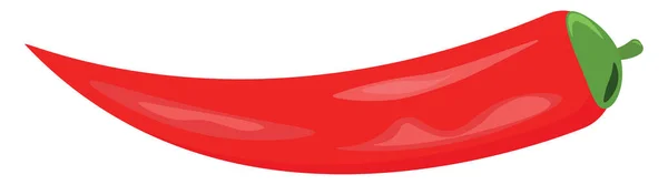 Vörös Paprika Illusztráció Vektor Fehér Háttér — Stock Vector