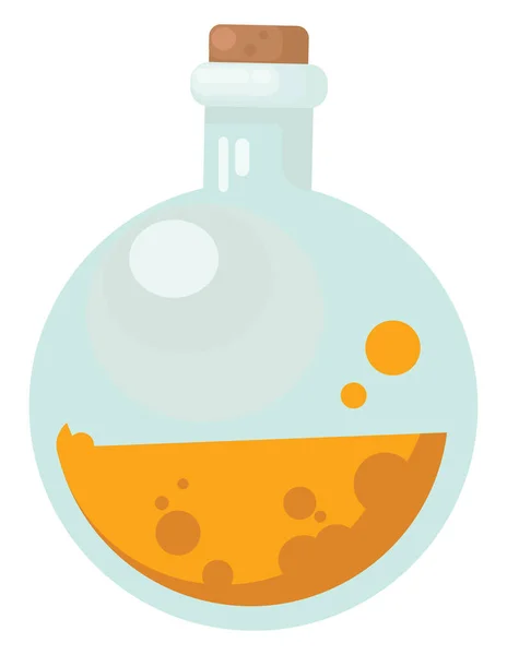 Flask Drink Illustration Vector White Background — Stock Vector