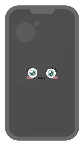 Téléphone Portable Illustration Vecteur Sur Fond Blanc — Image vectorielle