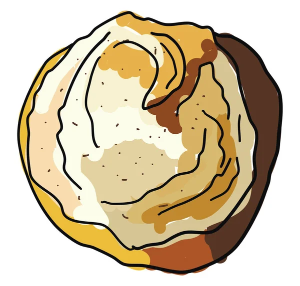 Biscuit Citrouille Illustration Vecteur Sur Fond Blanc — Image vectorielle