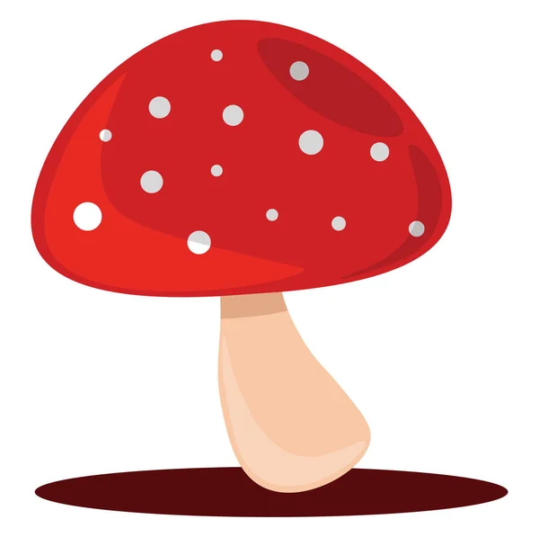 Forest Mushroom Illustration Vector White Background — Stock Vector