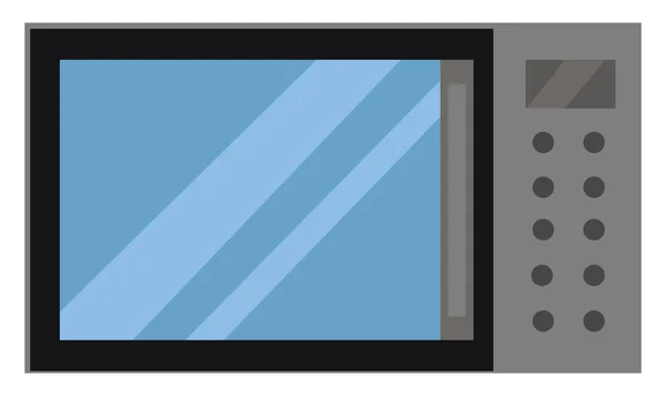 Mikrowelle Illustration Vektor Auf Weißem Hintergrund — Stockvektor