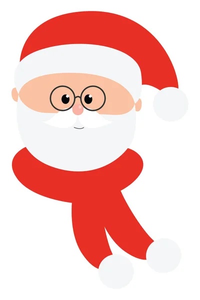 Mikulás Claus Illusztráció Vektor Fehér Alapon — Stock Vector